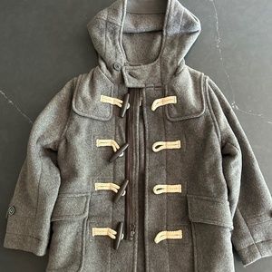 Gap Kids Gray Toggle Coat, Size XS, Dress Coat, Warm Winter Coat
